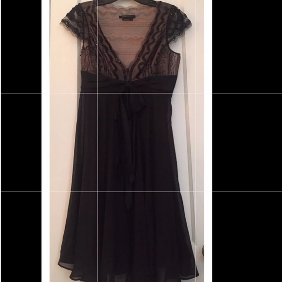 BCBG MAX AZRIA Silk Beaded Cocktail Party Chiffon - Picture 2 of 8